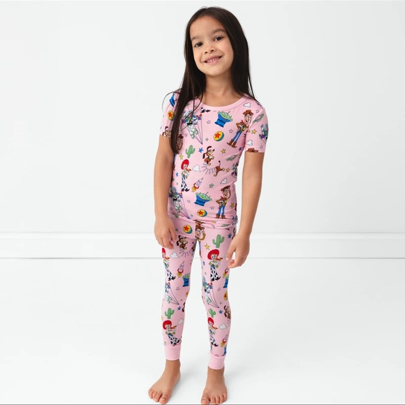 Little Sleepies Disney & Pixar Pink Toy Story Pals Short Sleeve Pants PJ Set NIB